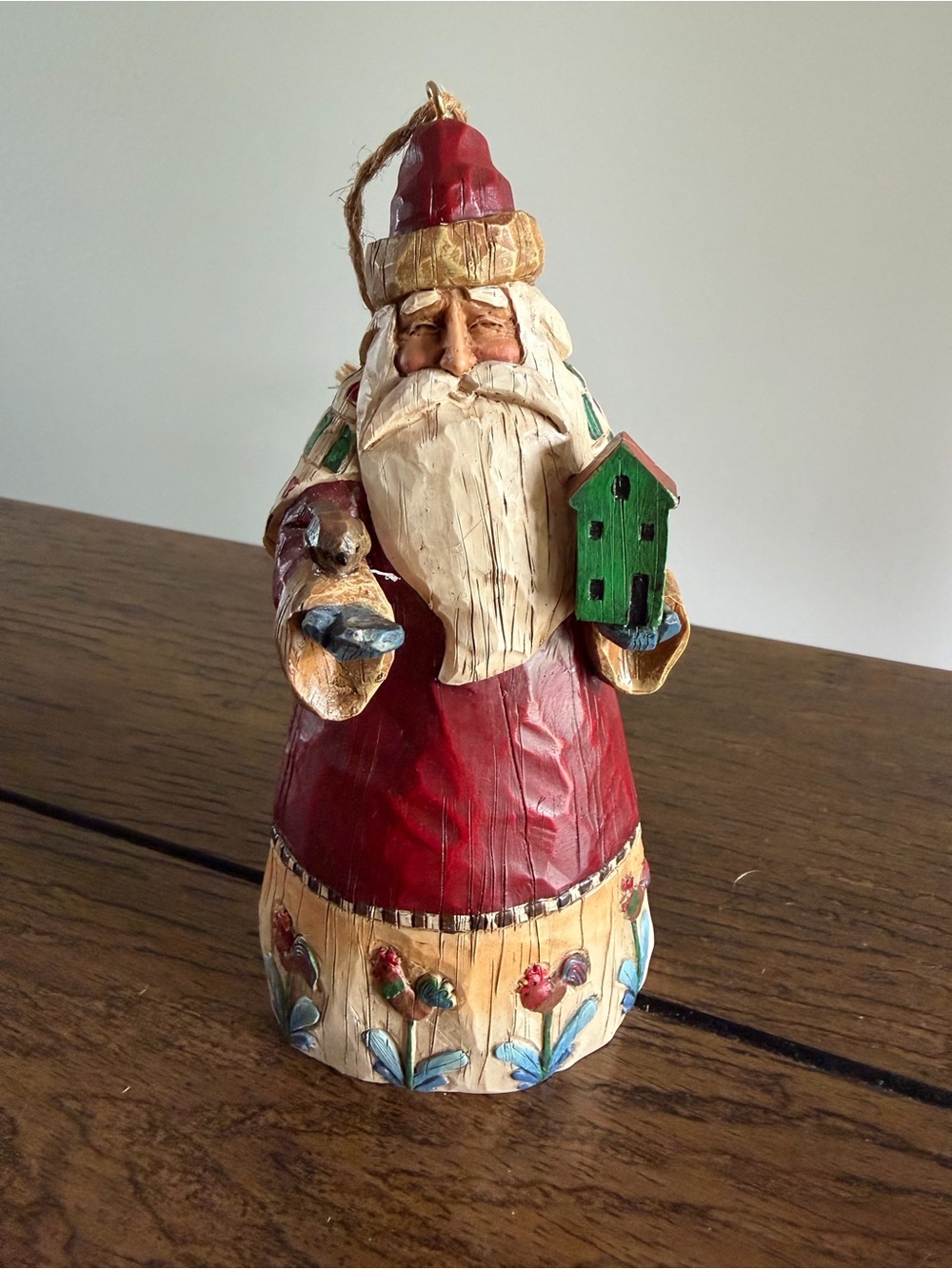 Jim Shore Heartwood Creek 6" Santa Claus Ornament Figure Birdhouse